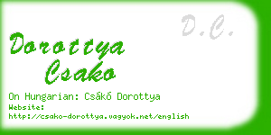 dorottya csako business card
