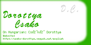 dorottya csako business card